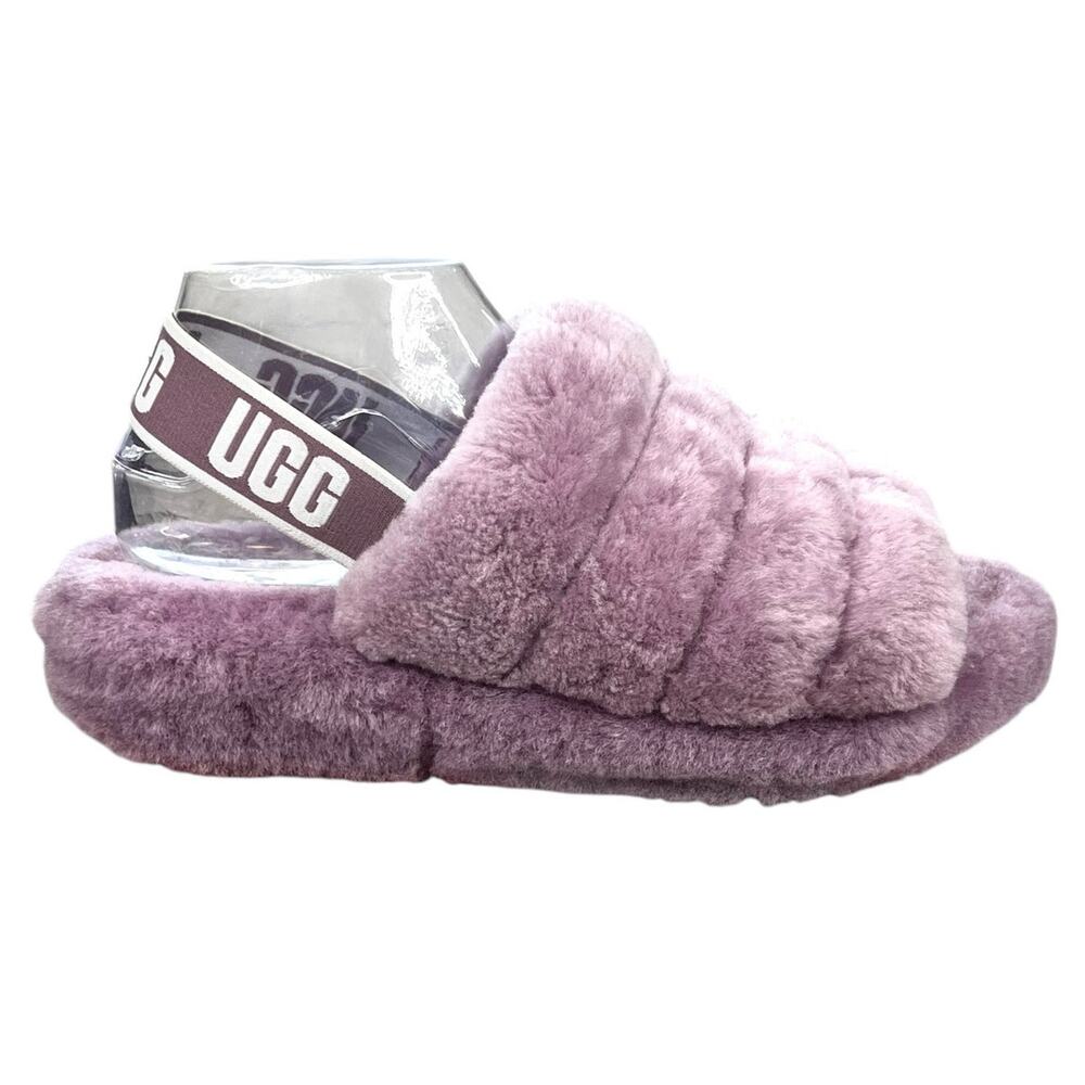 UGG Women’s Fluff Yeah Purple Shearling Slipper Size US 9